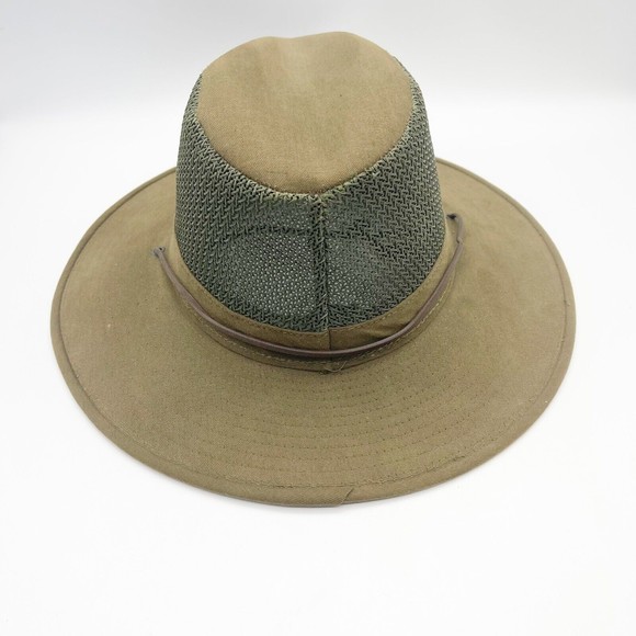 San Diego Zoo Wild Animal‎ Park Safari Hat Tan Khaki Size Medium Made In USA - Picture 3 of 10